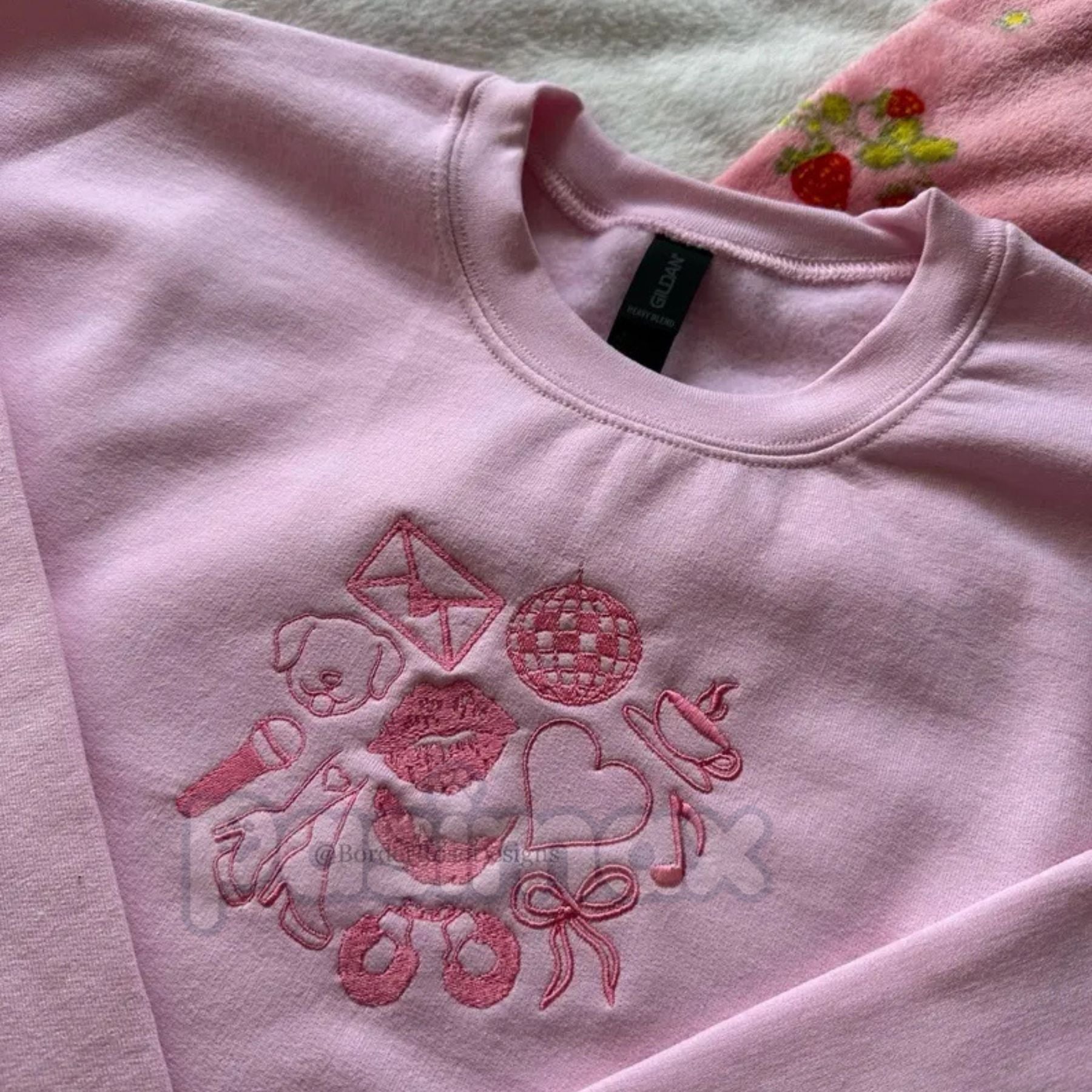 Pasimax Sabrina Carpenter Inspired Embroidered Sweatshirt – Nonsense Pop Star Crewneck — lifestyle context