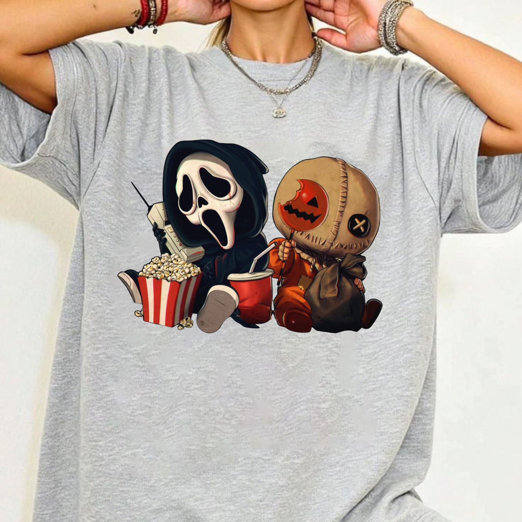 Pasimax "Mini Halloween Popcorn" T-shirt — side view