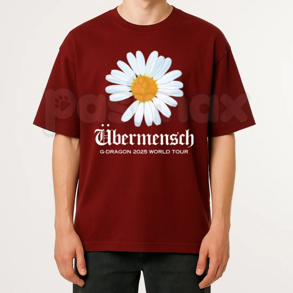 "Daisy Ubermensch World Tour 2025" T-Shirt – Retro Indie Music Graphic Tee, Remastered Heavy Cotton Post-Punk Top, Soft Lived-In Heavyweight Concert Tour Shirt, Made in USA