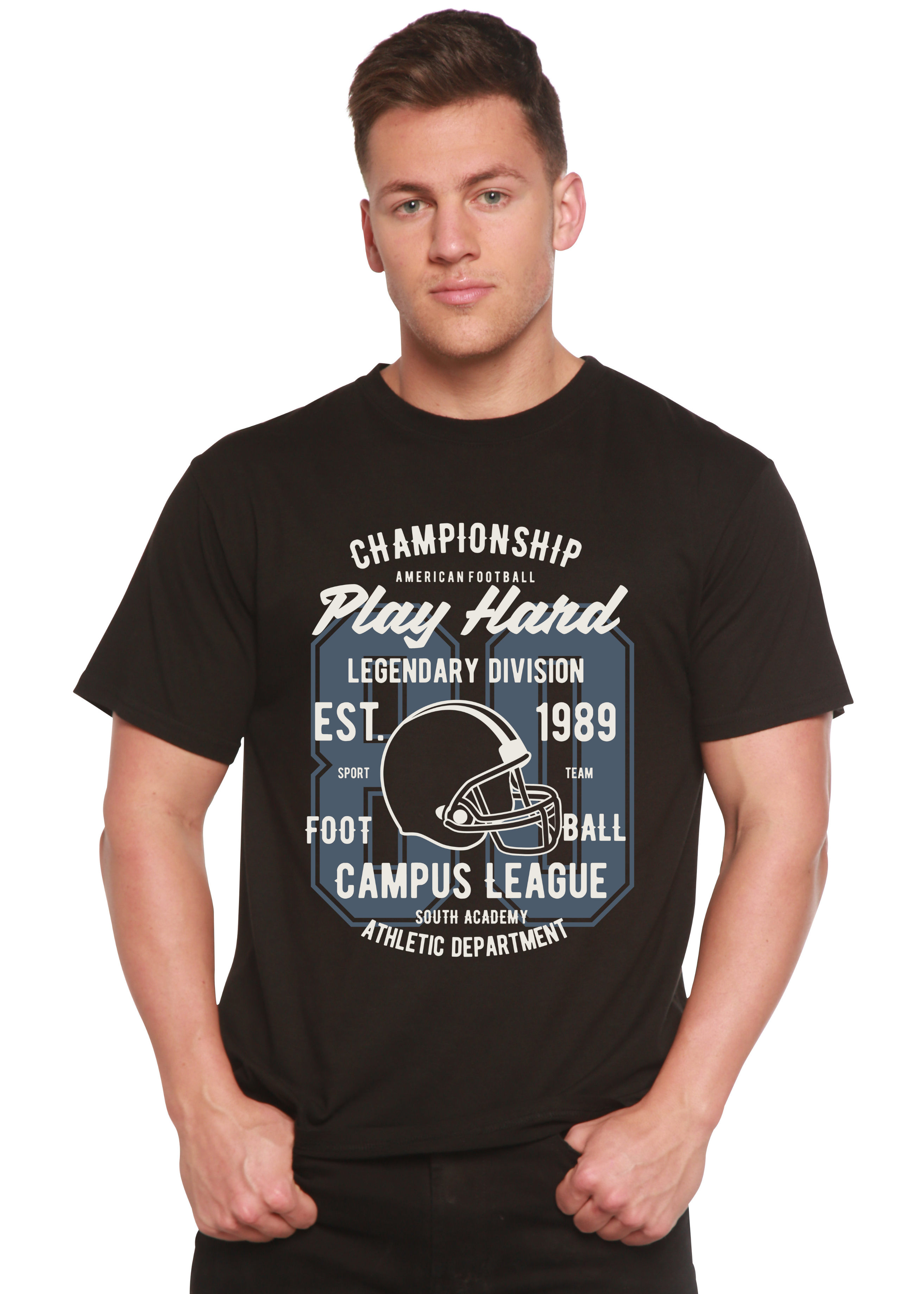 Spun Bamboo Play Hard Spun Bamboo® Men's Bamboo Viscose/Organic Cotton Short Sleeve Graphic T-Shirt — main product shot