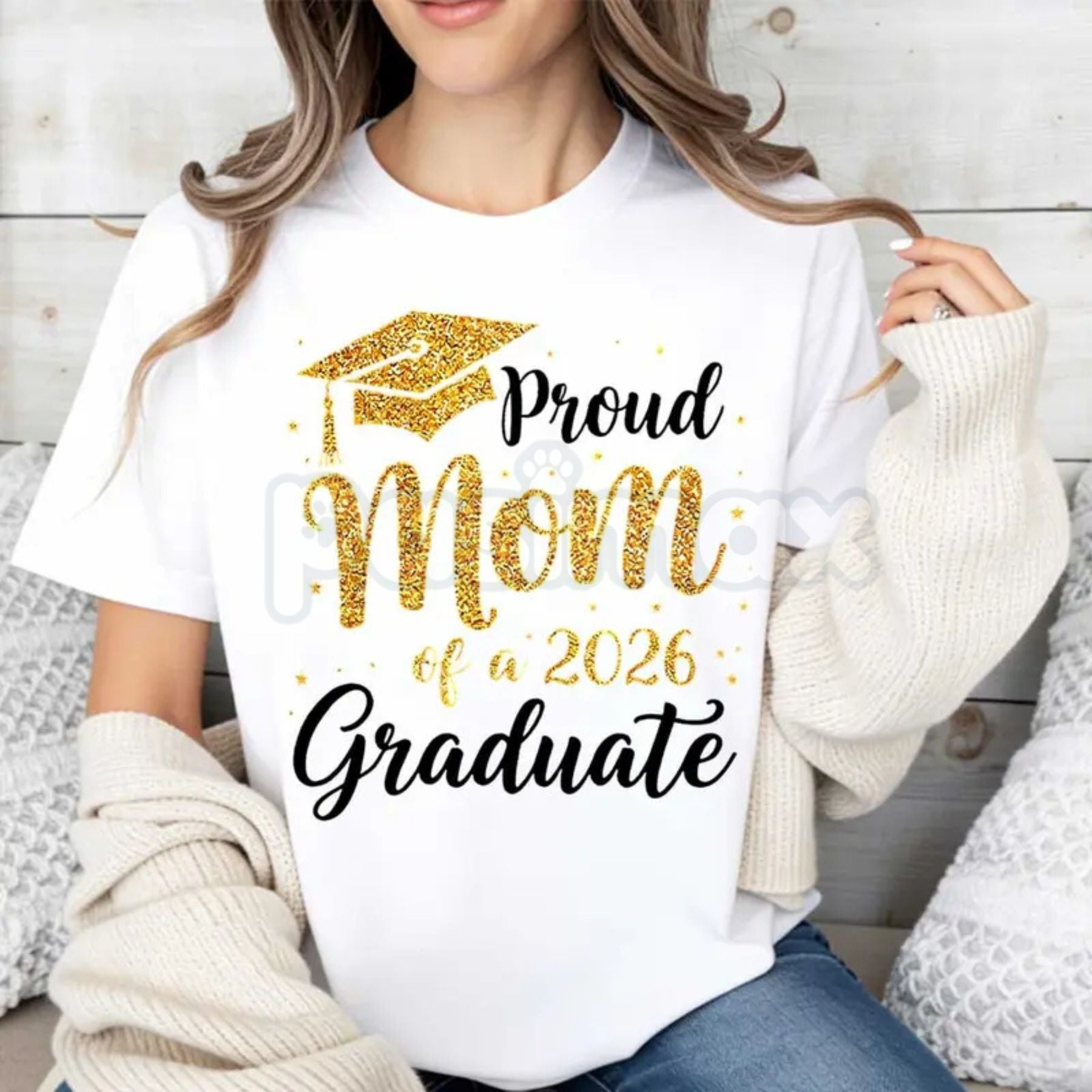 Pasimax "Proud Mom of a 2026 Graduate" T-Shirt — lifestyle context
