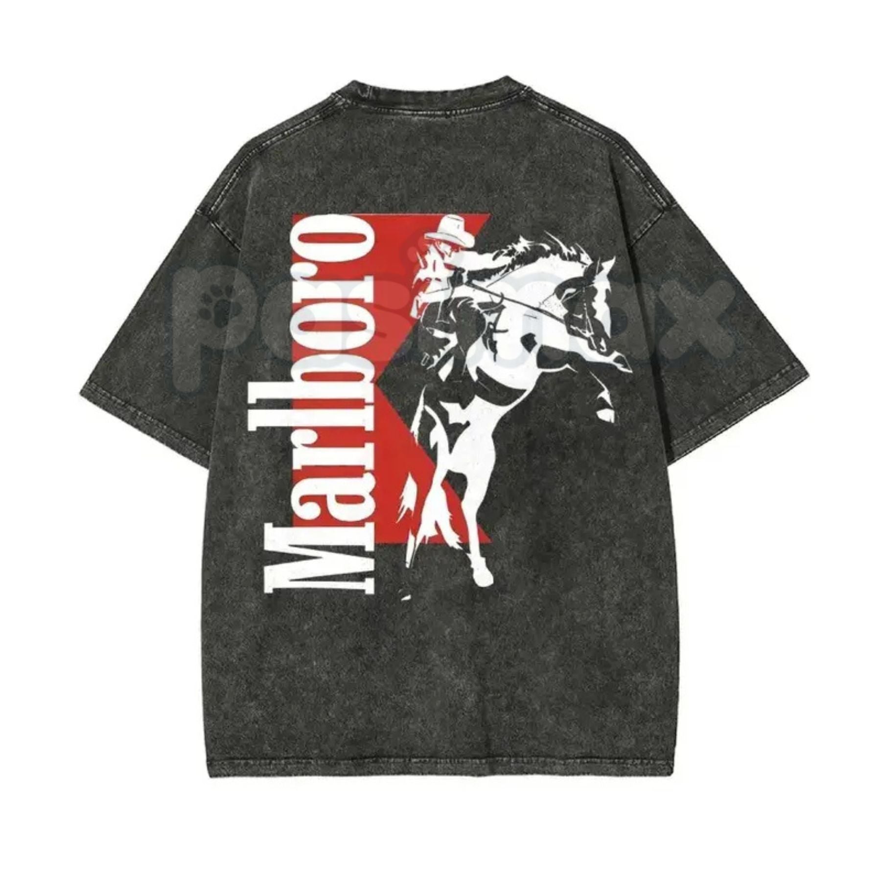 Bohemian Western-Style Washed T-Shirt – Unisex Retro Desert Graphic Tee, Lightweight Vintage Cotton Boho Chic Streetwear
