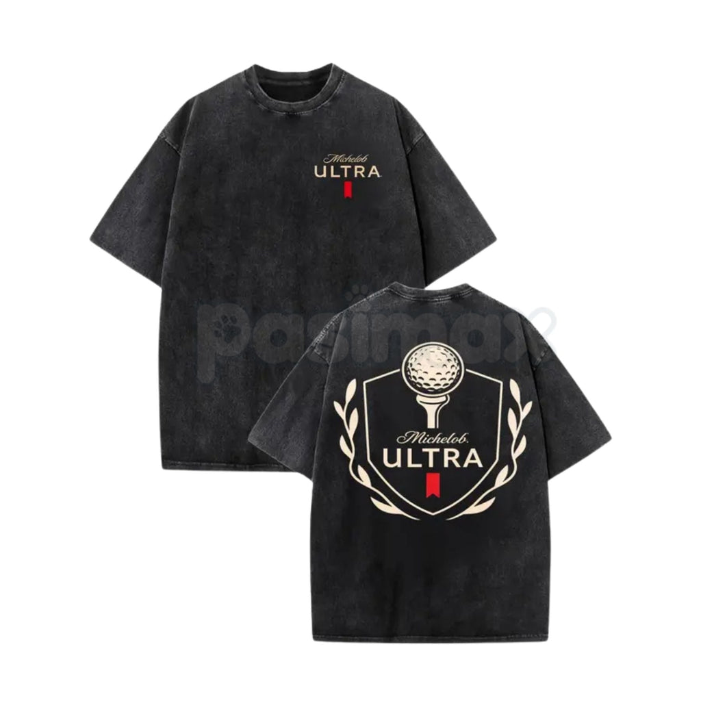 Michelob Ultra Golf Ball T-Shirt – Vintage Distressed Graphic Tee, Lightweight 19th Hole Cotton Streetwear Top