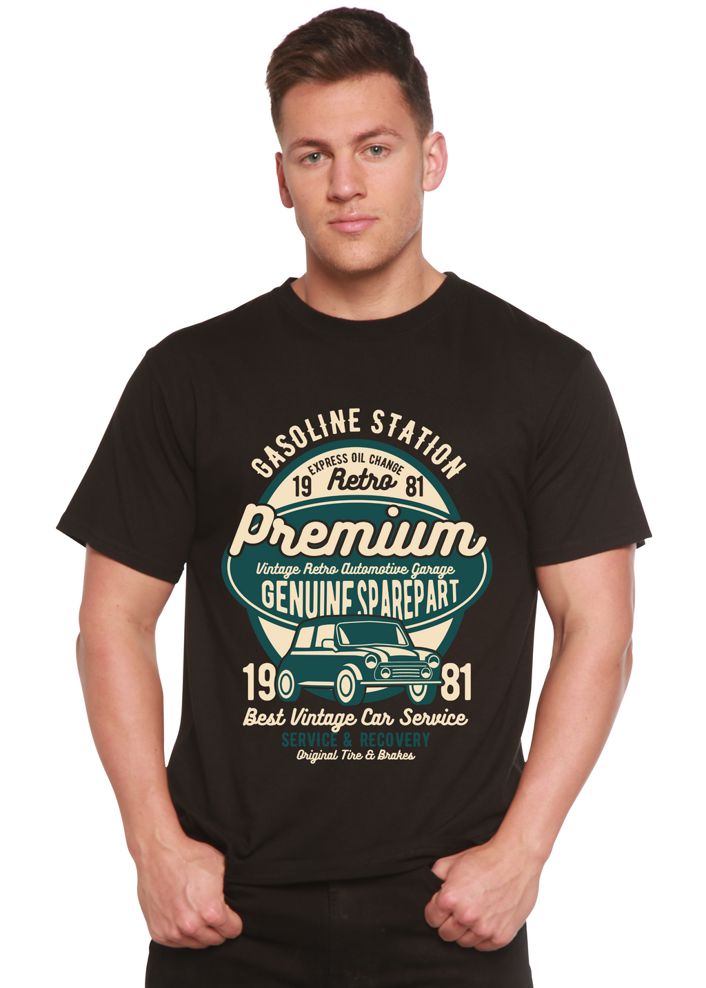 Spun Bamboo Premium Garage Spun Bamboo® Men's Bamboo Viscose/Organic Cotton Short Sleeve Graphic T-Shirt — main product shot