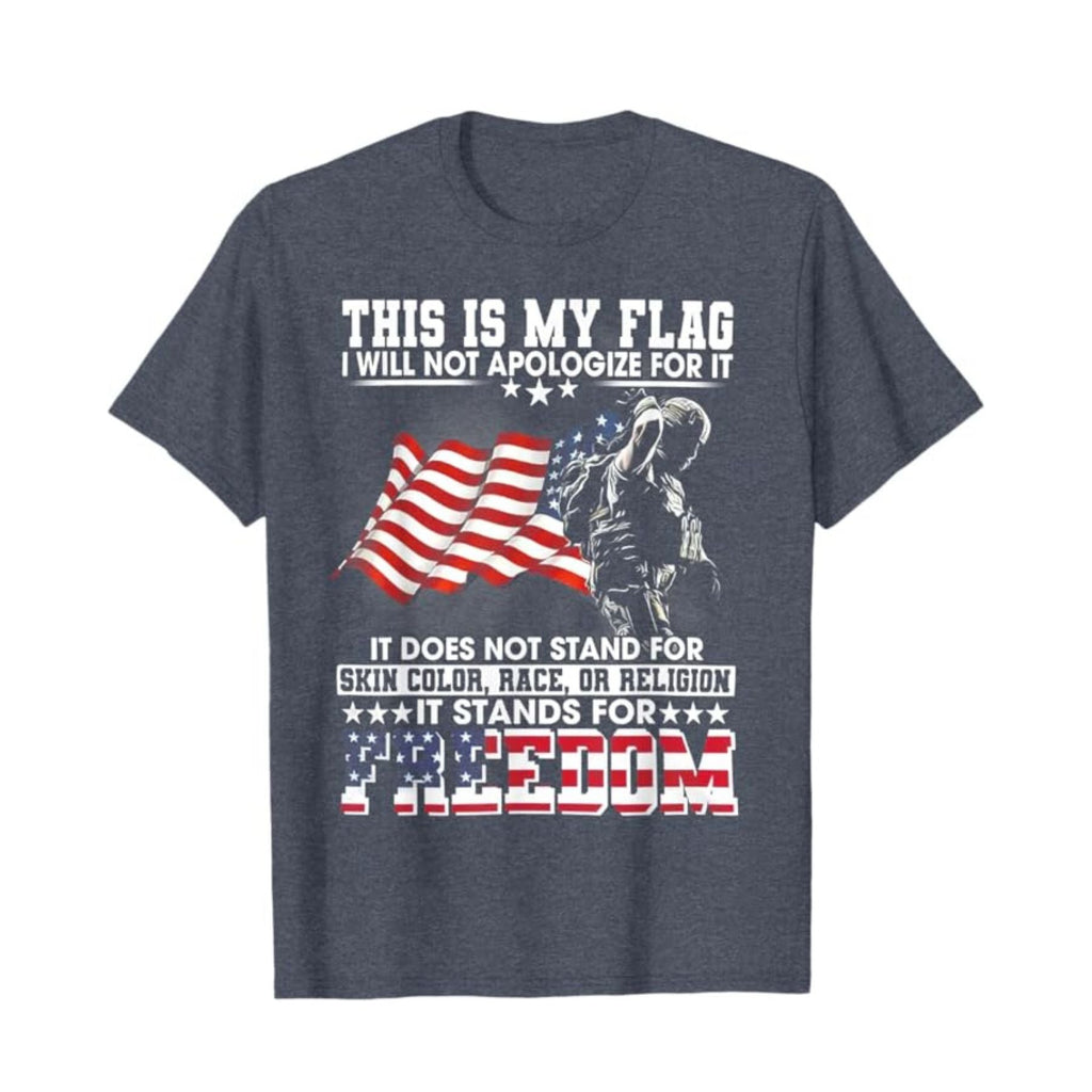 Pasimax Vintage American Flag & Soldier T-Shirt — lifestyle context