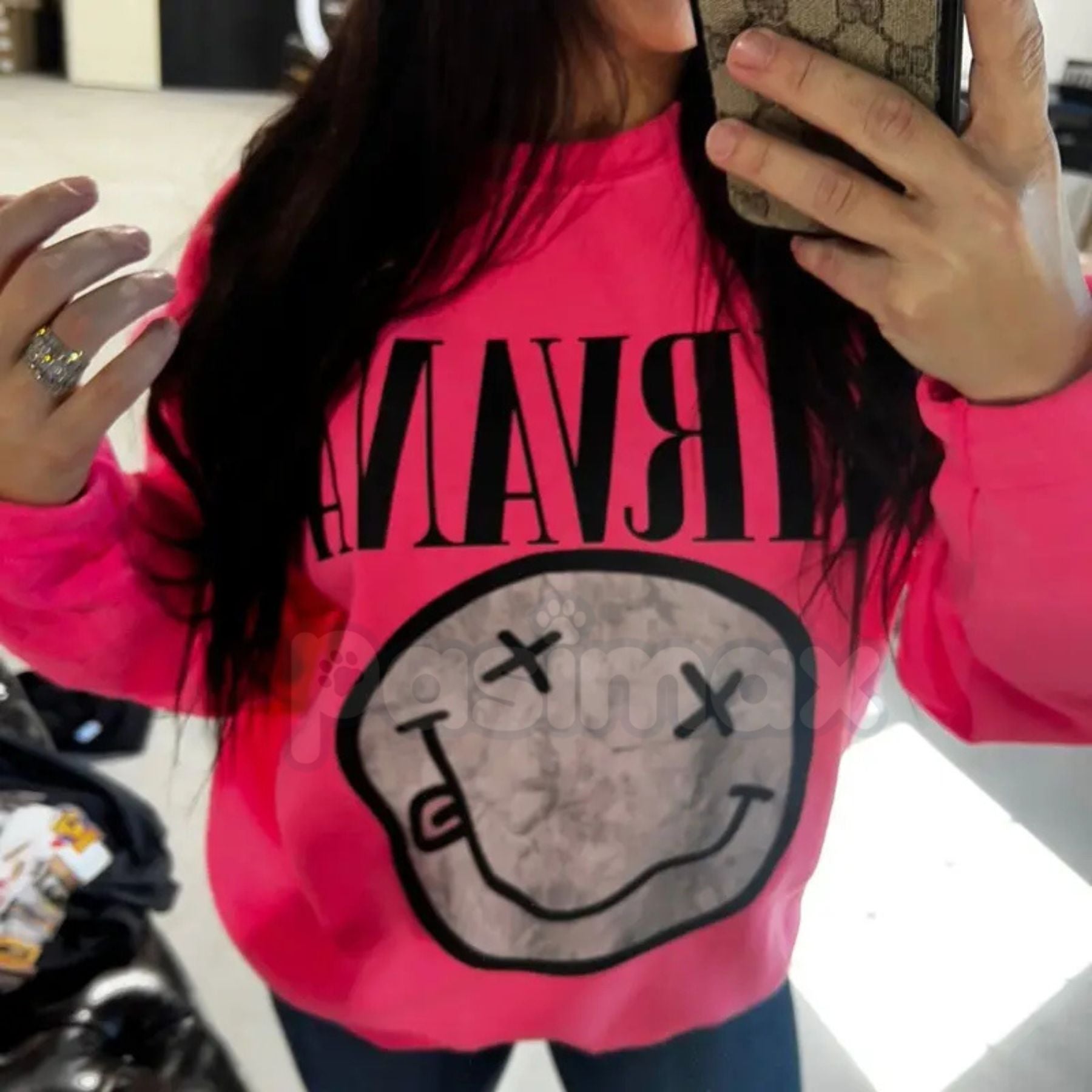 Pasimax Urban Camo Sweatshirt | Monochromatic Streetwear Jumper | Edgy Gray City Camouflage Crewneck | Modern Unisex Apparel 