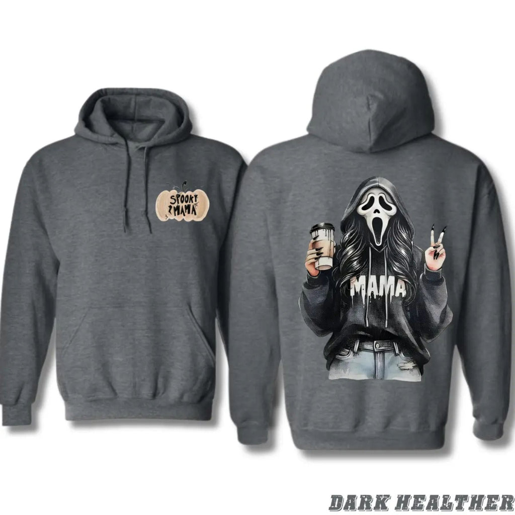 Pasimax Spooky Mama Coffee Ghost Hoodie — lifestyle context