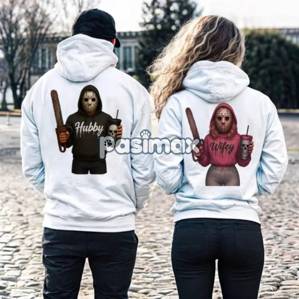 Pasimax Wifey & Hubby Jason Hoodie — lifestyle context