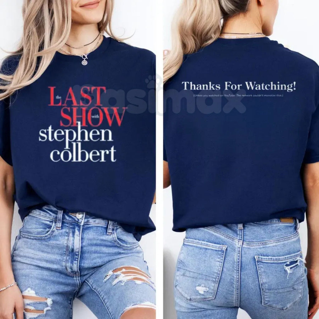"Late Night Show Parody" Funny T-Shirt – Double-Sided TV Host Graphic Tee, Premium 100% Cotton Pop Culture Humor Top, Soft Lived-In Heavyweight Broadcast Style Shirt, Made in USA