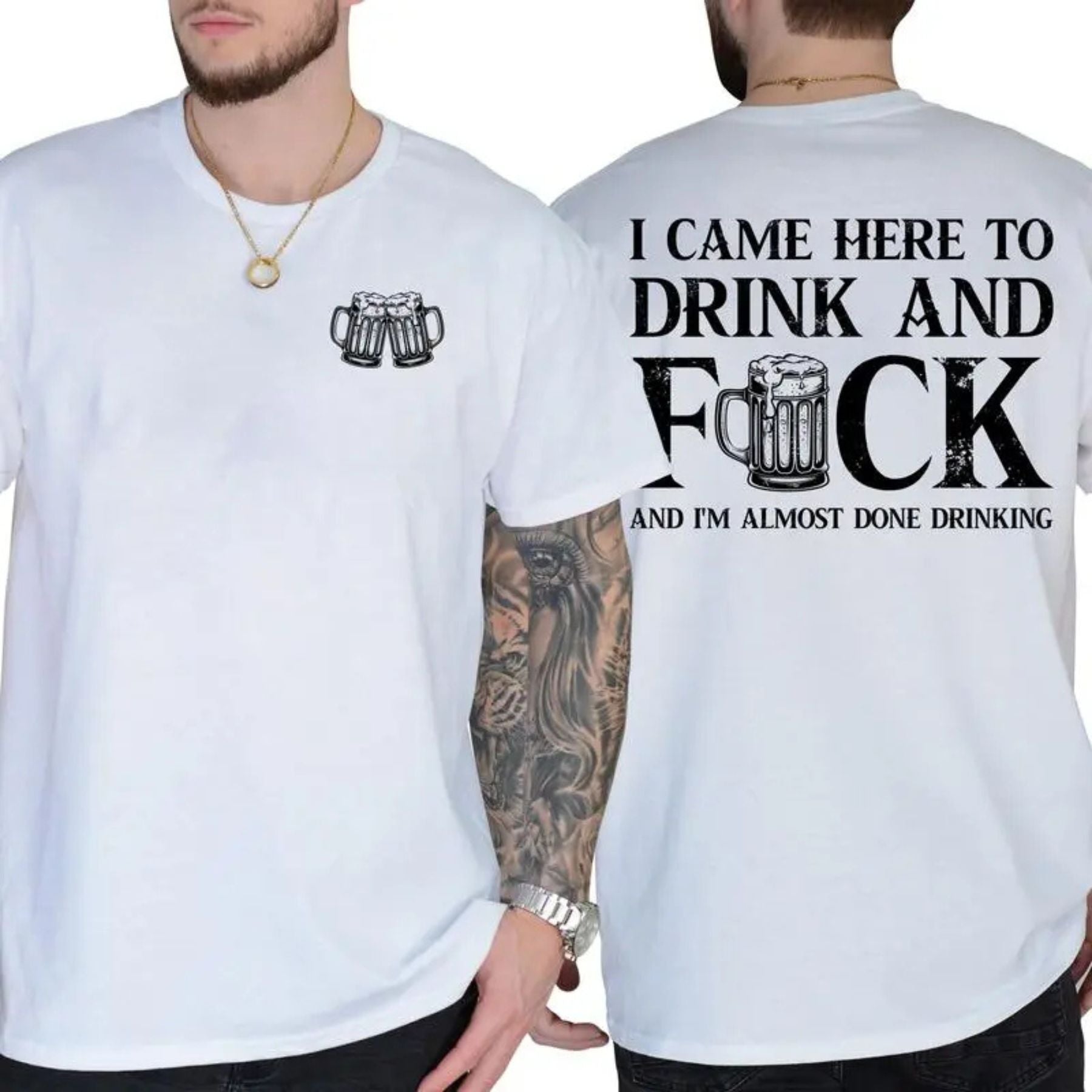 Pasimax "I Came Here To Drink" T-Shirt — lifestyle context