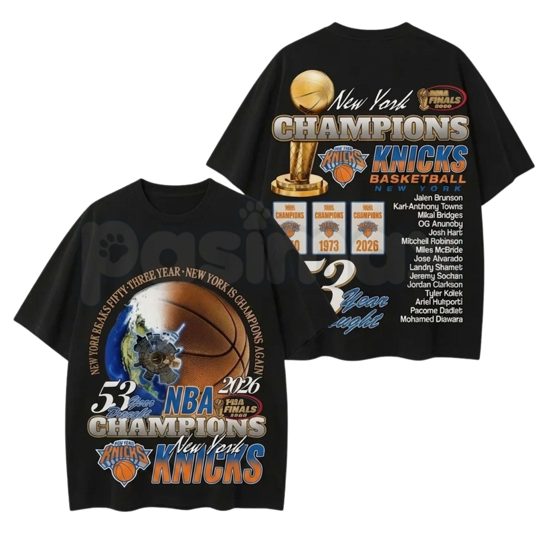 "End 53-Year Drought" New York Basketball Champions 2026 T-Shirt – Retro Style NY Championship Unisex Graphic Tee
