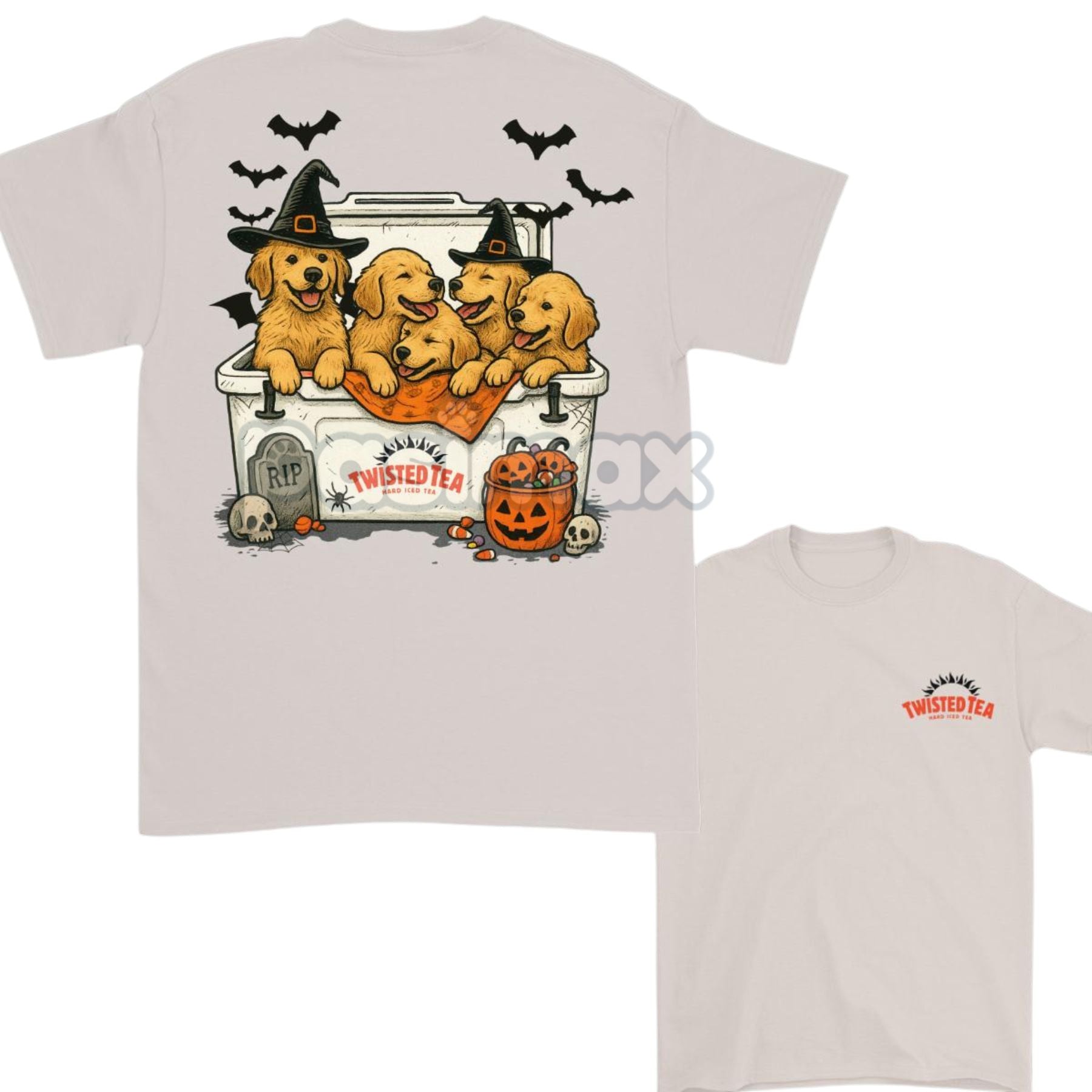 Pasimax Golden Retriever & Beer T-Shirt — alternative angle