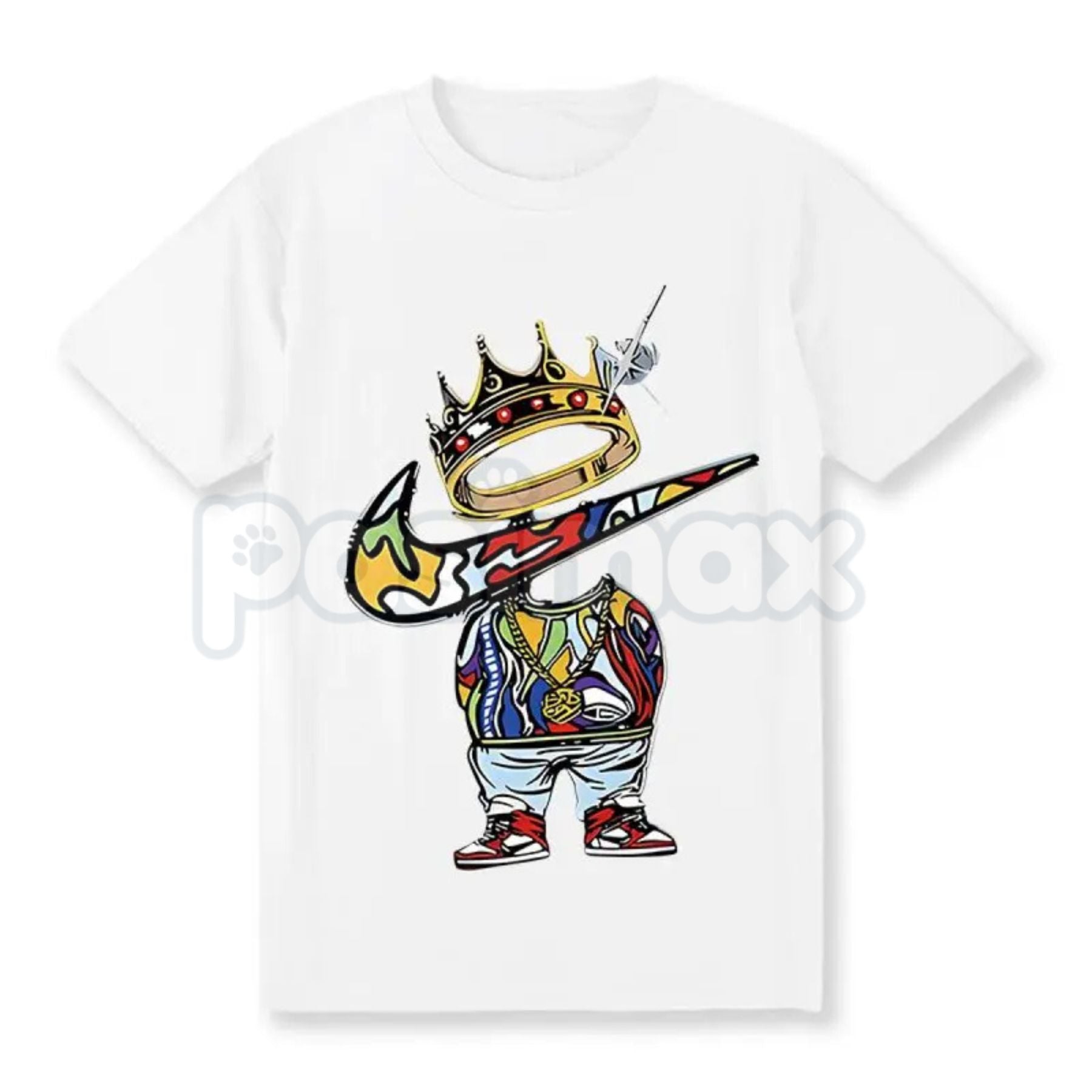 Pasimax Men's Vintage Cartoon Print Graphic Tee - Retro Streetwear Crewneck T-Shirt, Premium 100% Cotton Menswear Top, 90s Ae