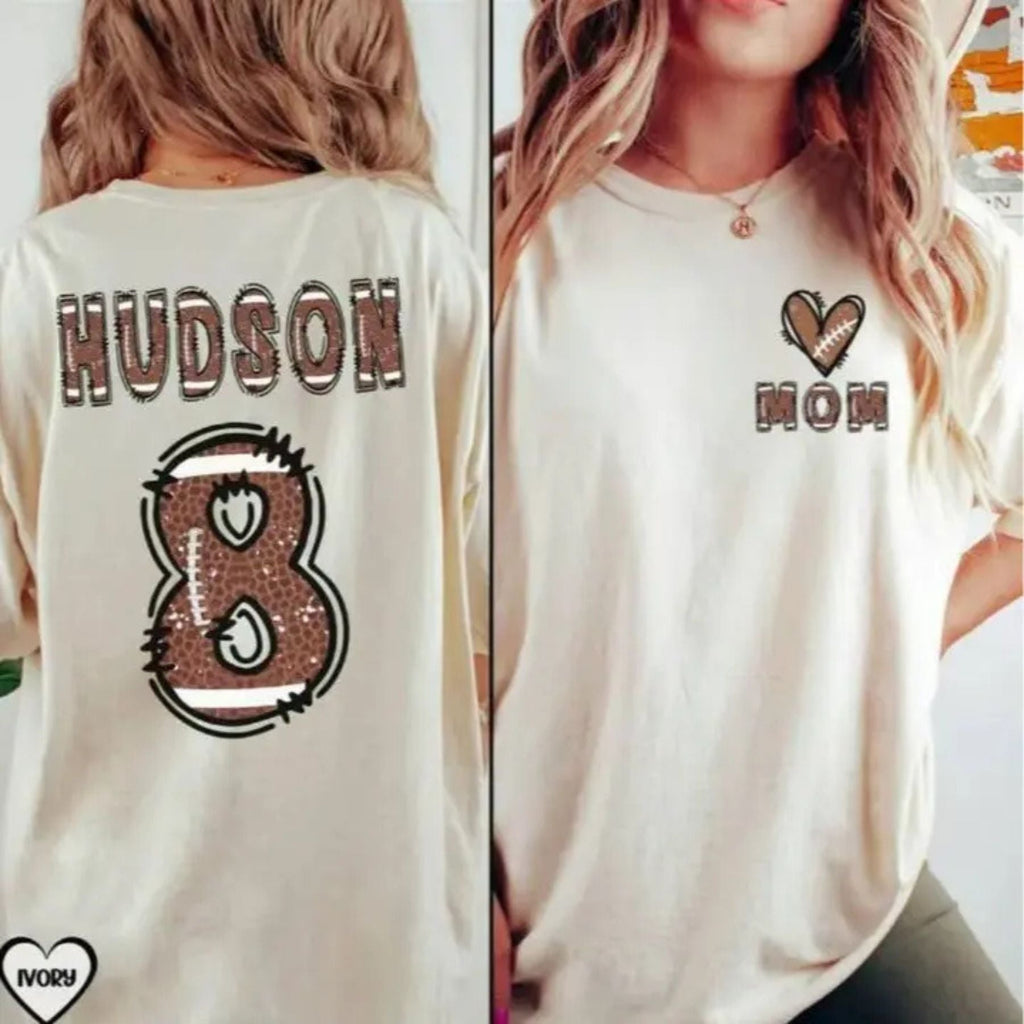 Pasimax Custom Football Mom Shirt — lifestyle context