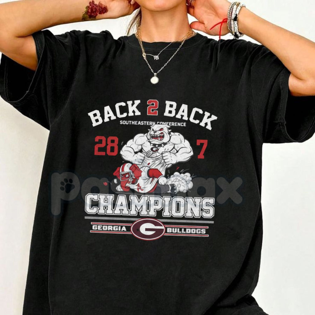 Pasimax SEC Championship 2025 Go Dawgs Shirt - Georgia Bulldogs Football Victory Tee, Official SEC Champions Fan Apparel, UGA