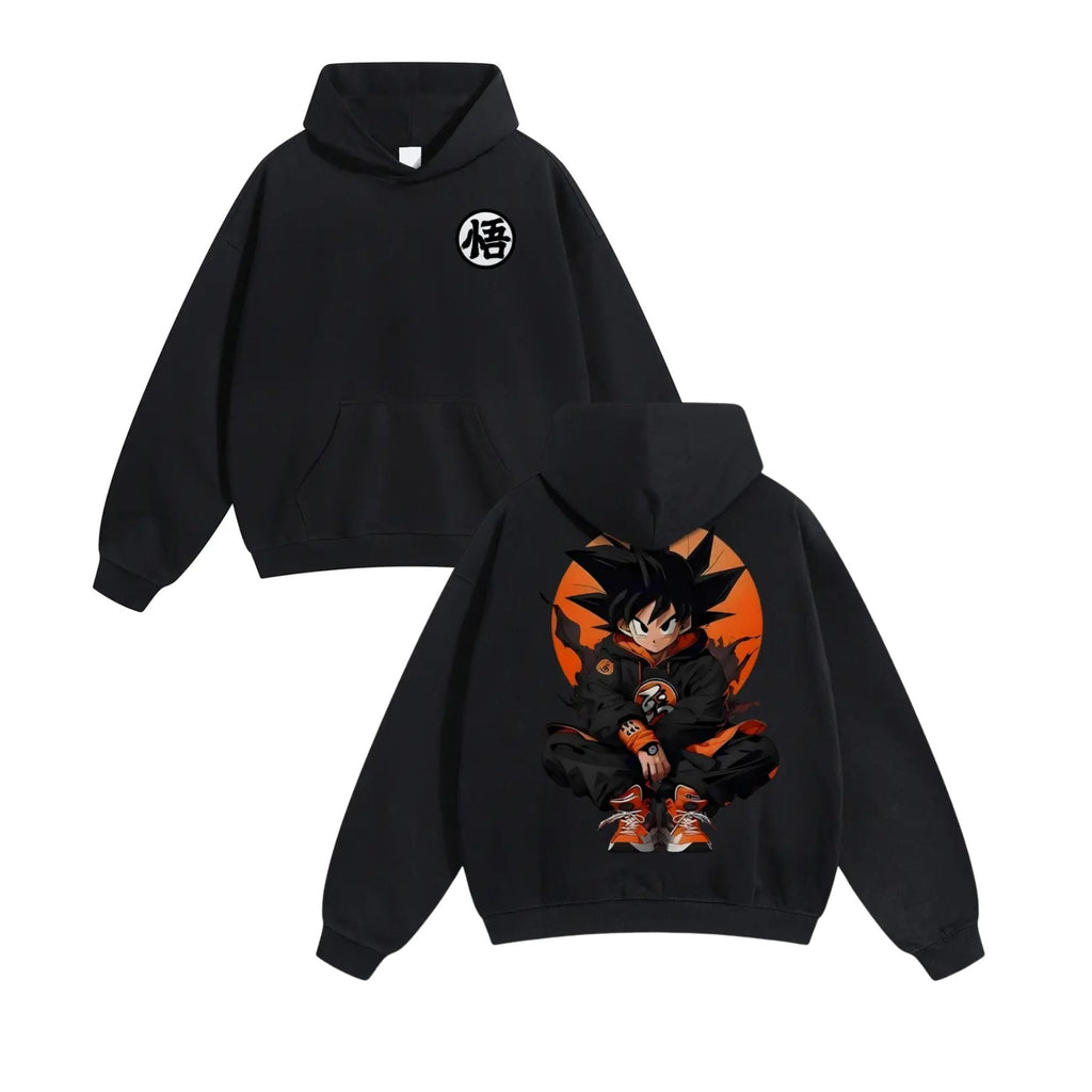 Pasimax 90s Retro Dragon Ball Z Hoodie — lifestyle context
