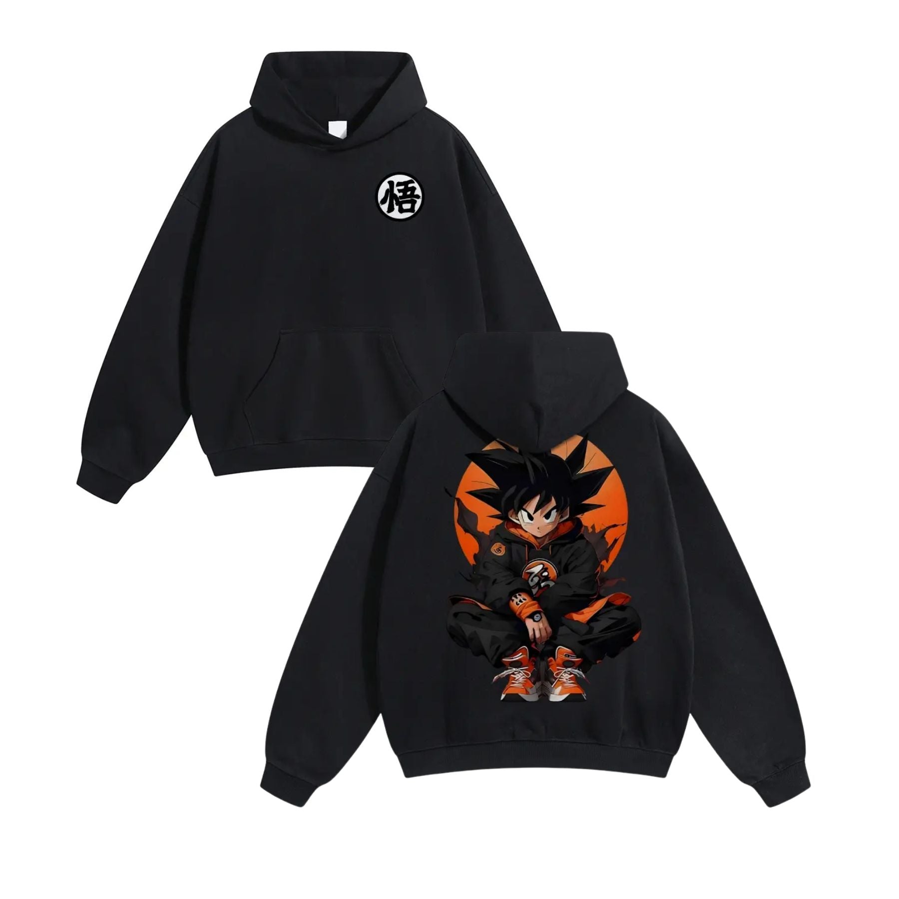 Pasimax 90s Retro Dragon Ball Z Hoodie — lifestyle context