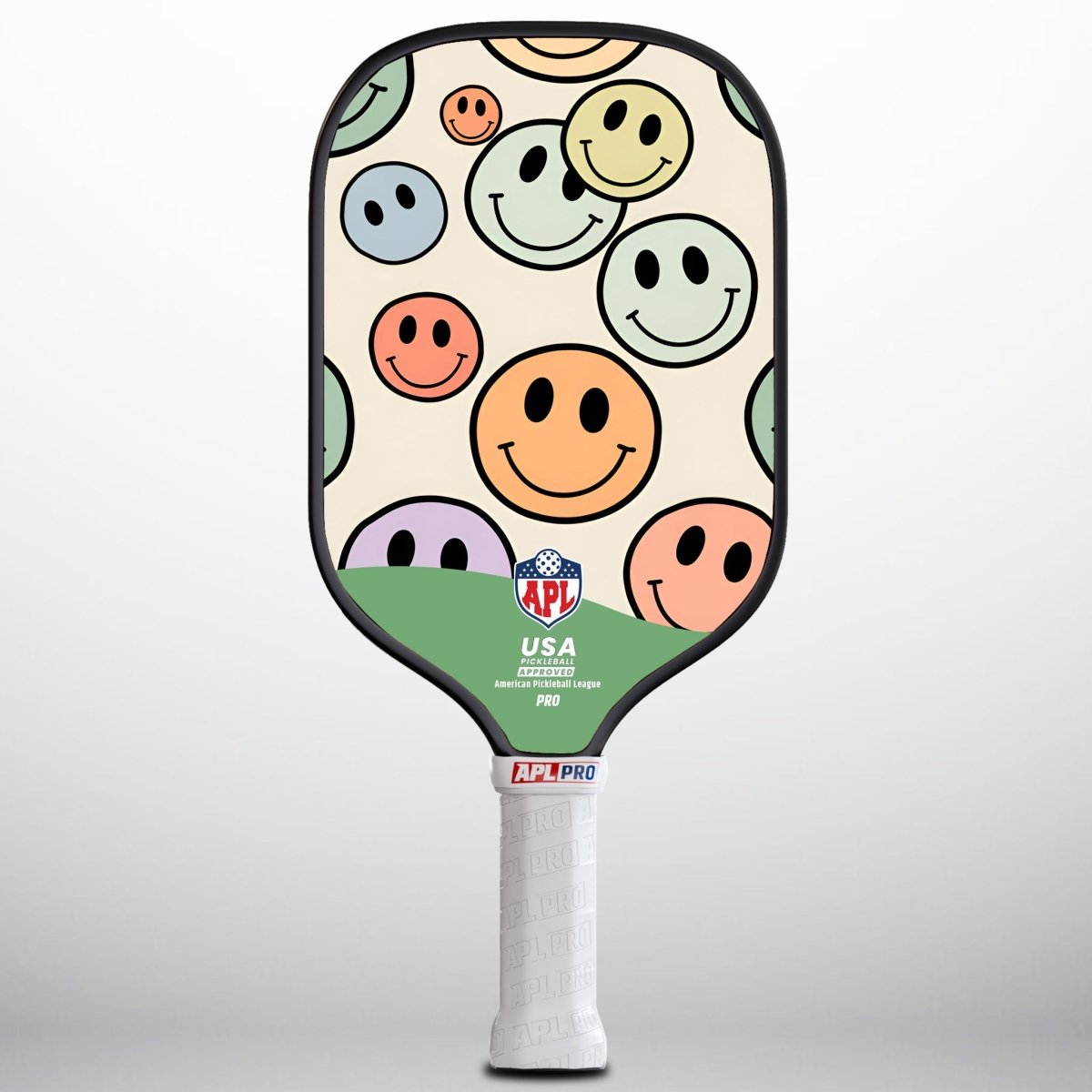 APL - Face Smiley Pickleball Paddle | 16mm Carbon Fiber | Best Pickleball Paddles | American Pickleball League