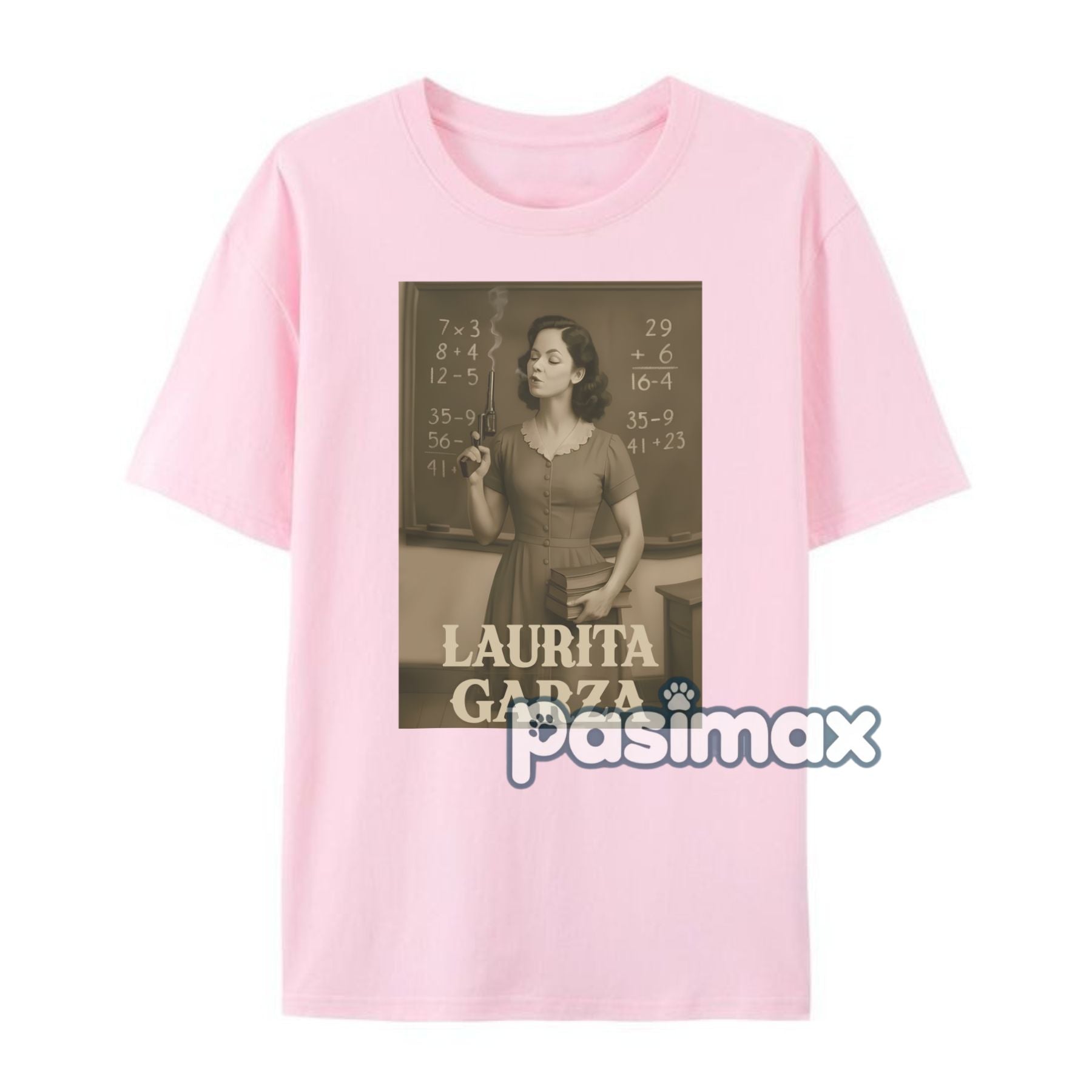 Pasimax "La Maestra de la Escuela" T-shirt — lifestyle context