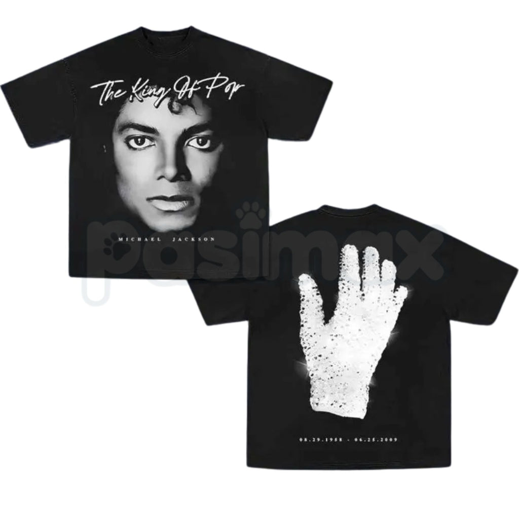 MJ Vintage Pop Music Graphic T-Shirt – Classic King of Pop Retro Tee, Premium 100% Cotton 80s Music Icon Top, Soft Lived-In Heavyweight Legendary Artist Shirt, Made in USA