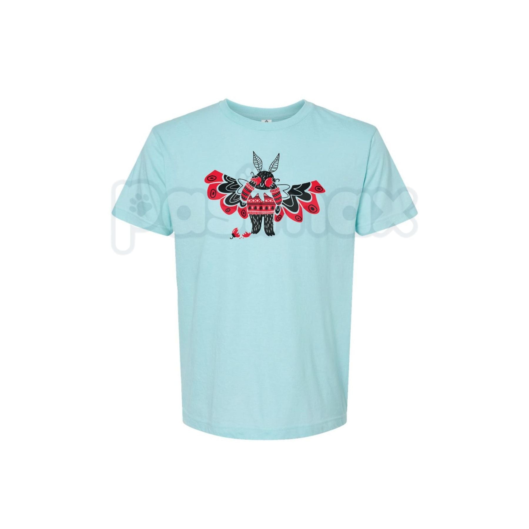 Pasimax Christmas Mothman T-Shirt - Festive Cryptid Holiday Tee, Point Pleasant Xmas Apparel, Unique Goth Christmas Gift — li