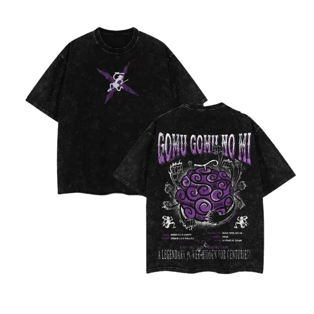 Pasimax Devil Fruit One Piece Washed Tee — side view