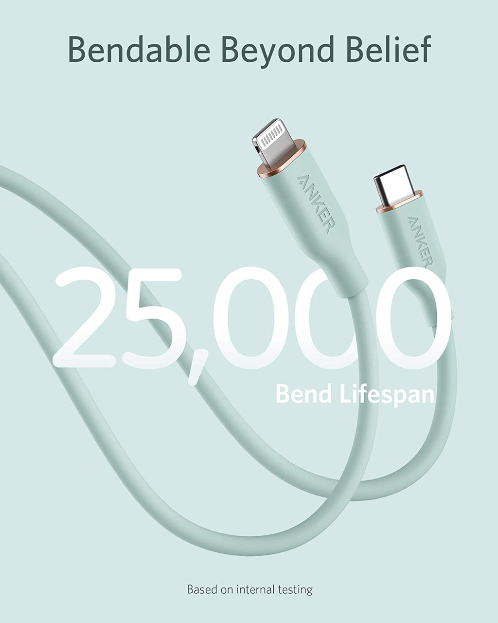Anker <b>641</b> USB-C to Lightning Cable (Flow, 3 ft Silicone), view 22