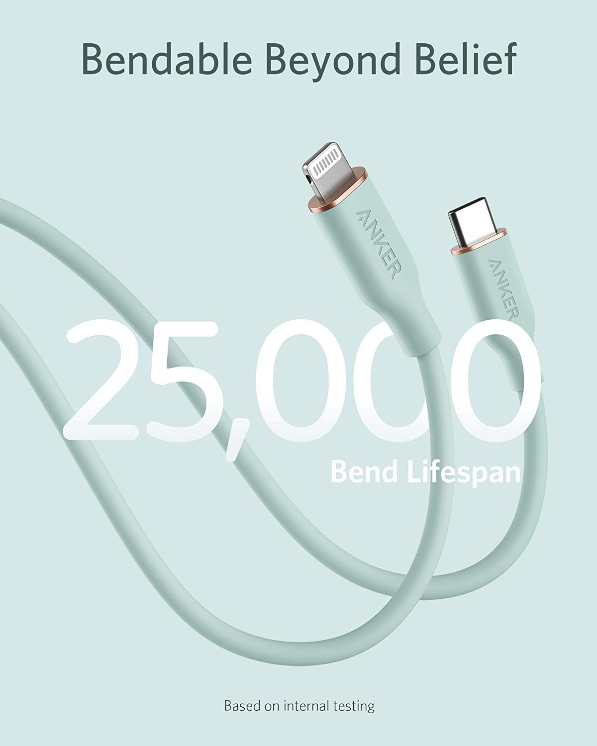 Anker <b>641</b> USB-C to Lightning Cable (Flow, 3 ft Silicone), view 22