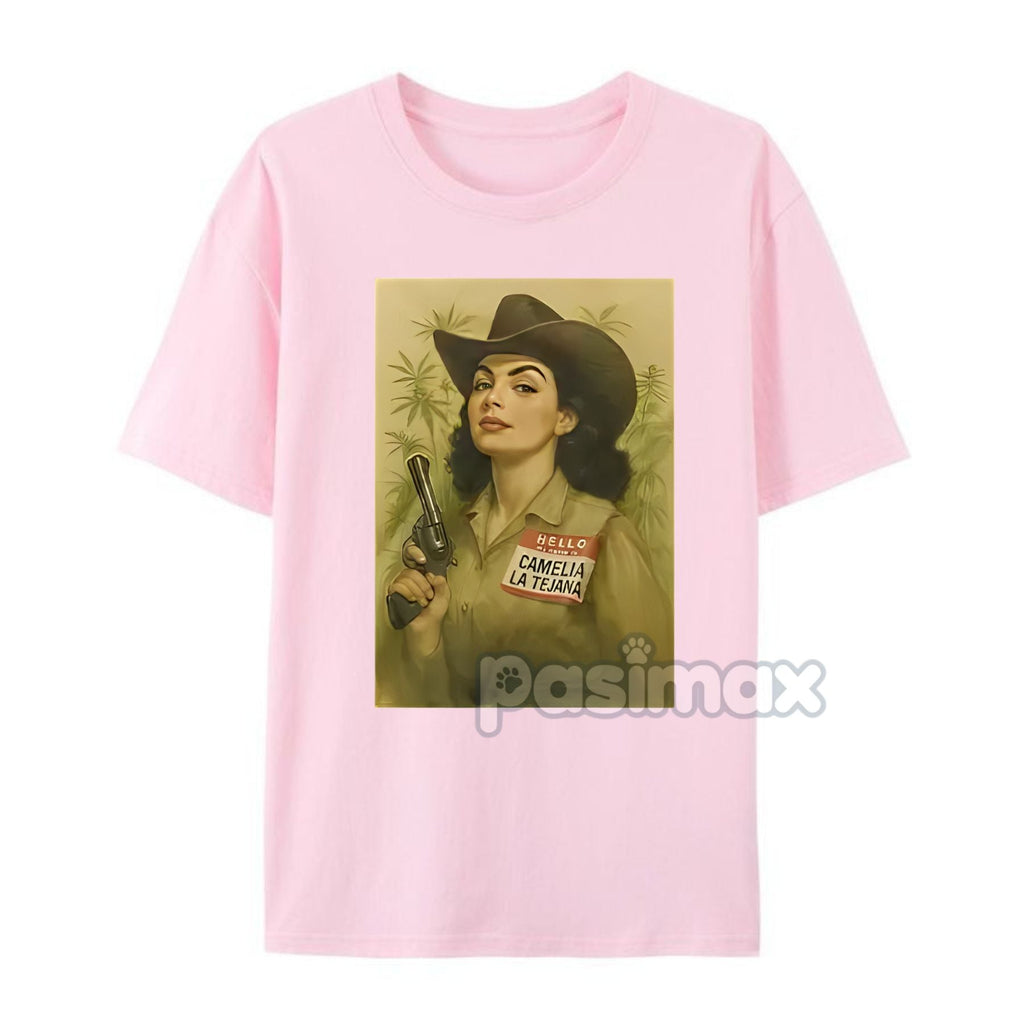 Pasimax Camelia la Tejana T-Shirt — lifestyle context
