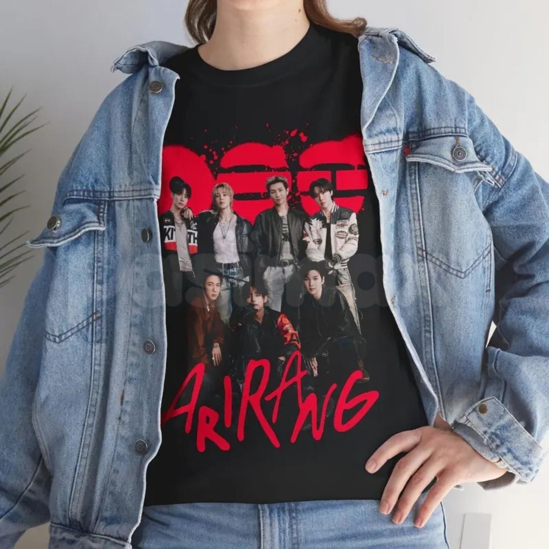 Bangtan Members "Arirang Magazine" Graphic T-Shirt – Retro K-Pop Editorial Fan Tee, Premium 100% Cotton Bangtan Boys Tribute Top, Soft Lived-In Heavyweight Seoul Style Shirt, Made in USA