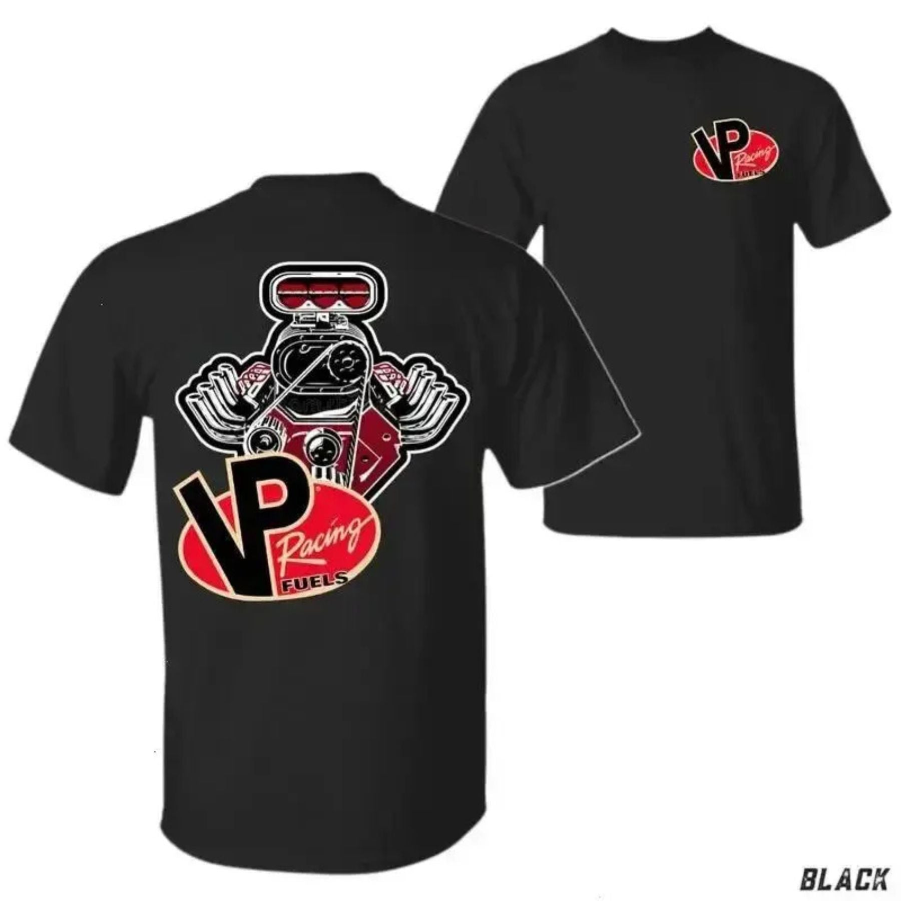 Pasimax VP Racing Fuels V8 Engine Graphic Tee — lifestyle context