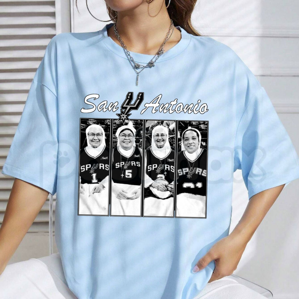 Vintage San Antonio Basketball Nuns T-Shirt – Retro Texas Hoops Courtside Graphic Tee