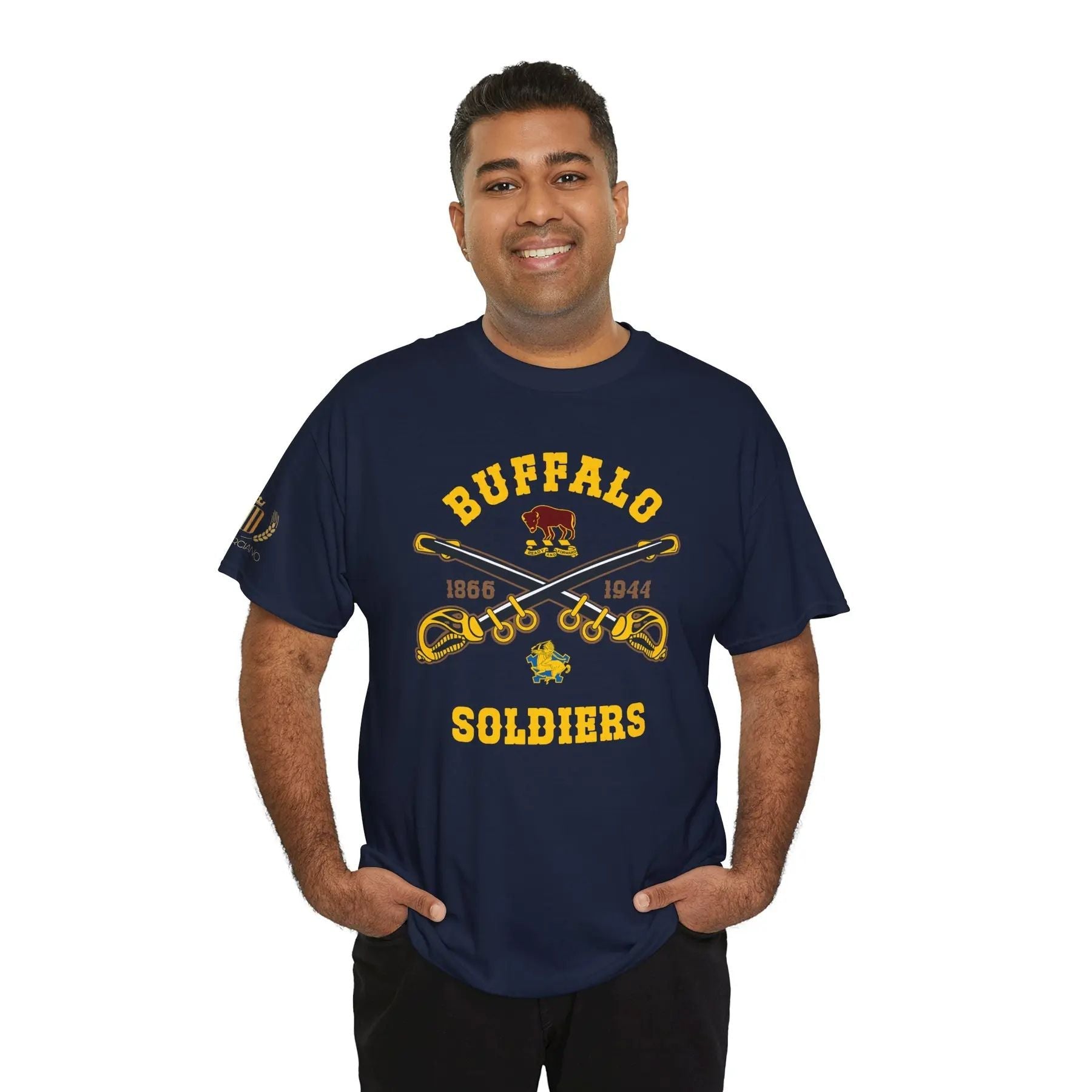 Pasimax Commemorative Buffalo Soldiers T-Shirt — lifestyle context