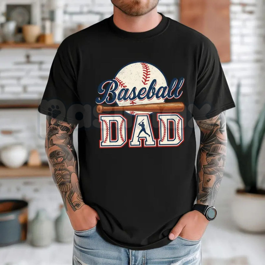 Pasimax "Game Day Hero" Baseball Mom & Dad T-Shirt — lifestyle context