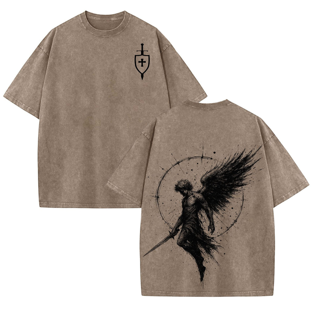 Pasimax Sanctus Michael Archangelus T-Shirt — lifestyle context