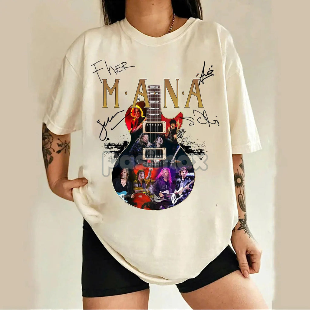 Pasimax Maná Tour 2025 Vintage Latin Rock Shirt — lifestyle context