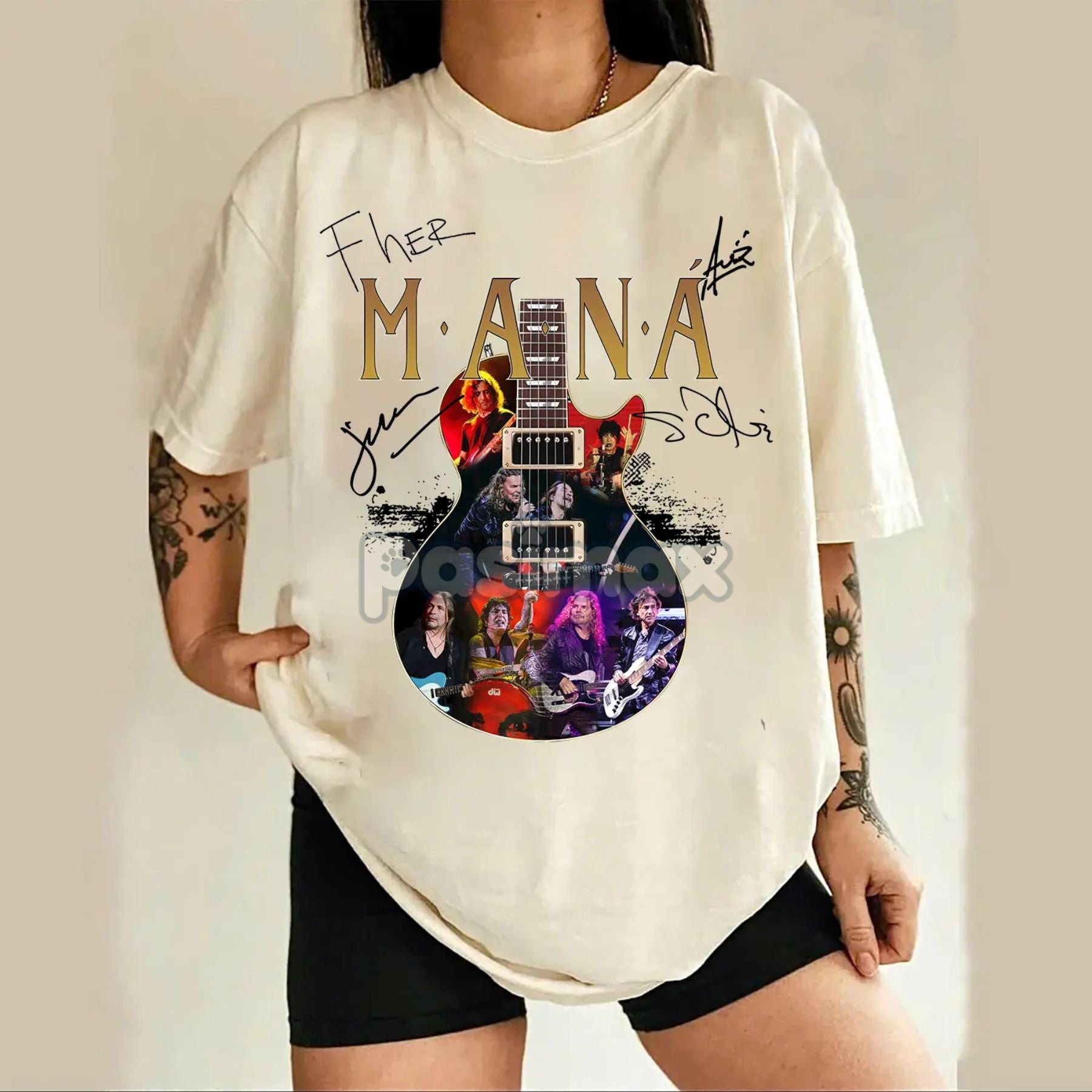 Pasimax Maná Tour 2025 Vintage Latin Rock Shirt — lifestyle context