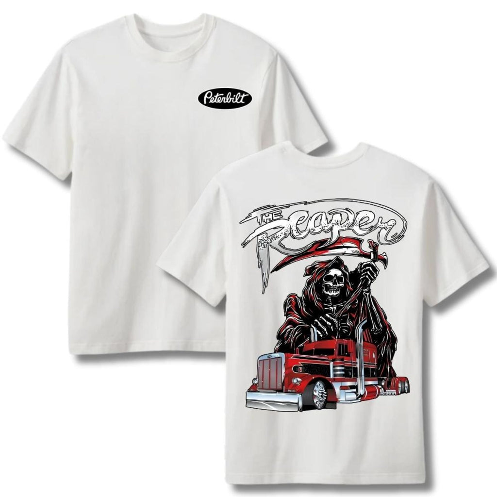 Pasimax The Reaper Peterbilt Truck T-Shirt — lifestyle context