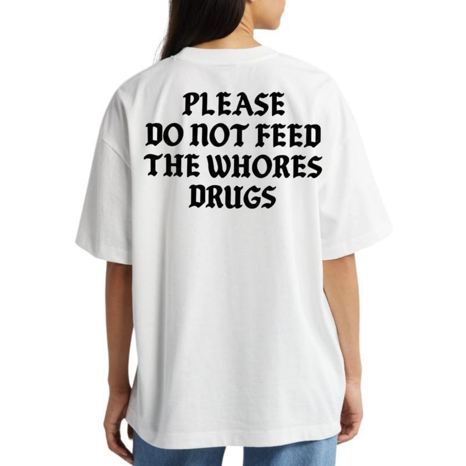 Pasimax "Please Do Not Feed" Funny Graphic Tee — lifestyle context