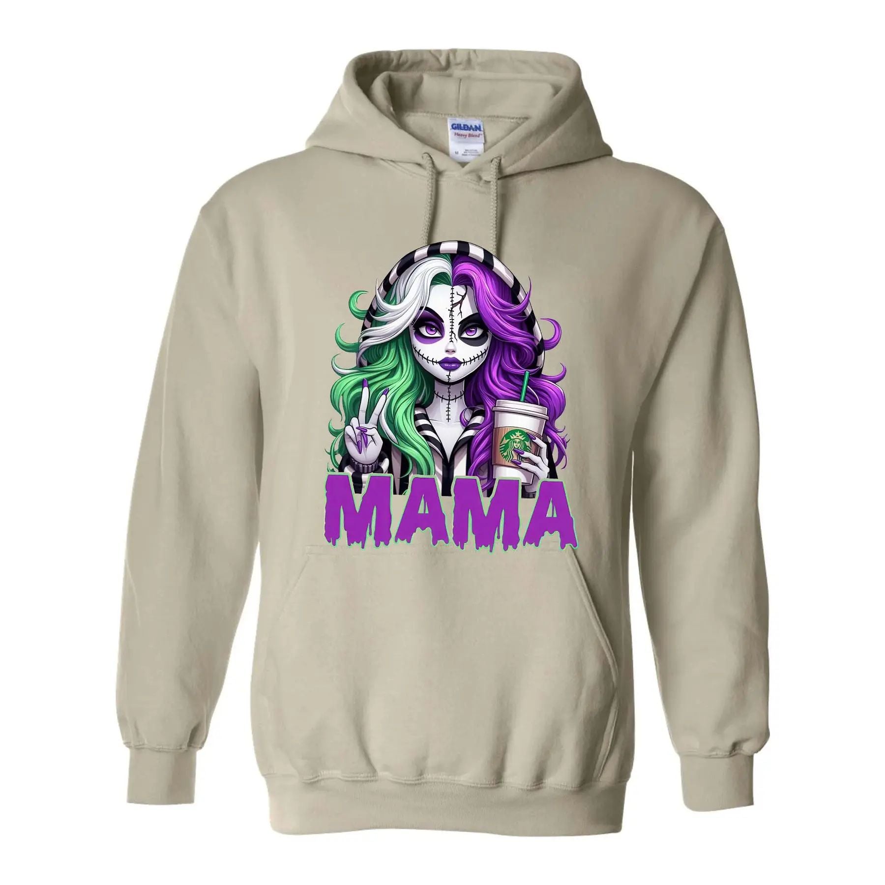 Pasimax Spooky Mama Movies Characters Hoodie — side view