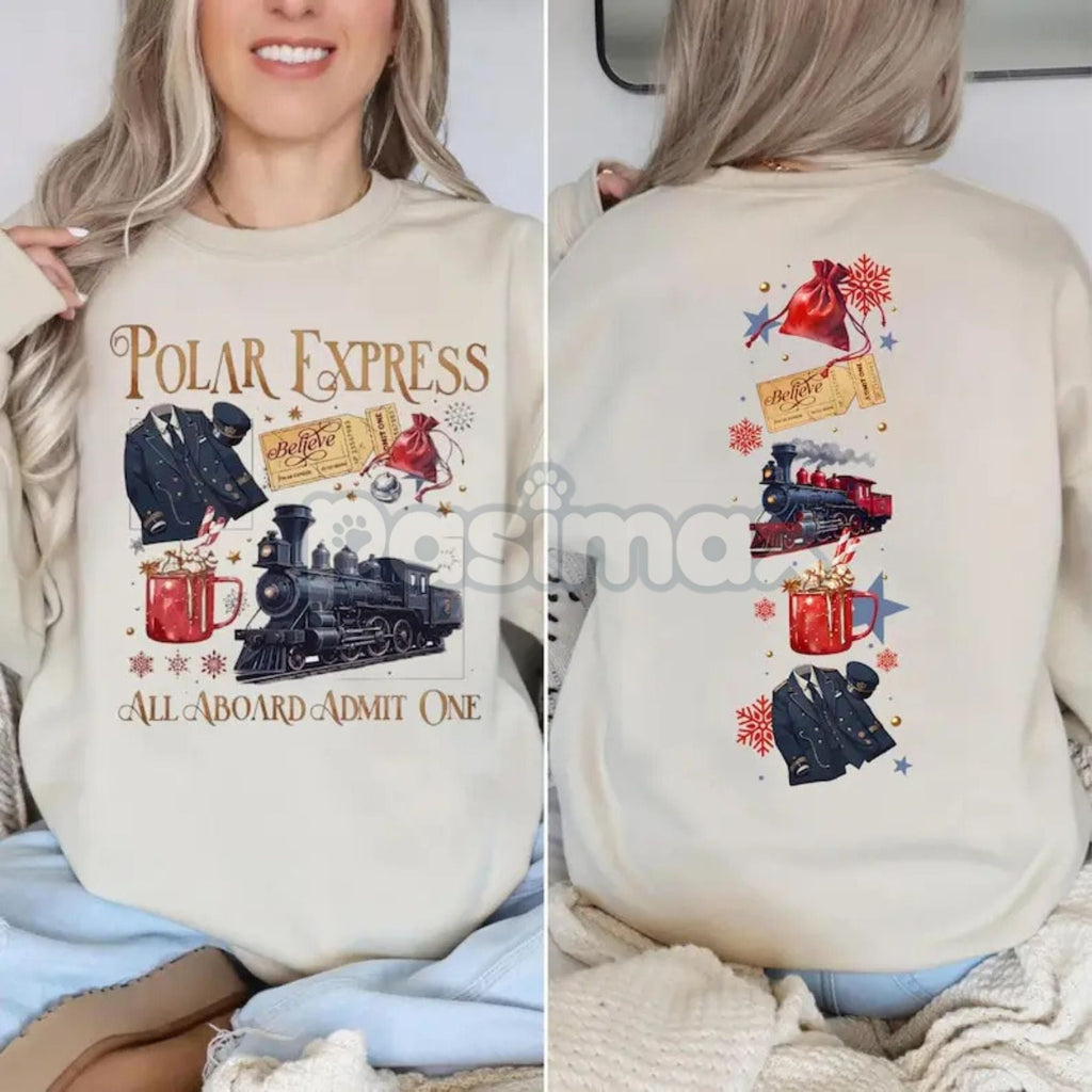 Pasimax Polar Express Believe Double-Sided Sweatshirt — lifestyle context