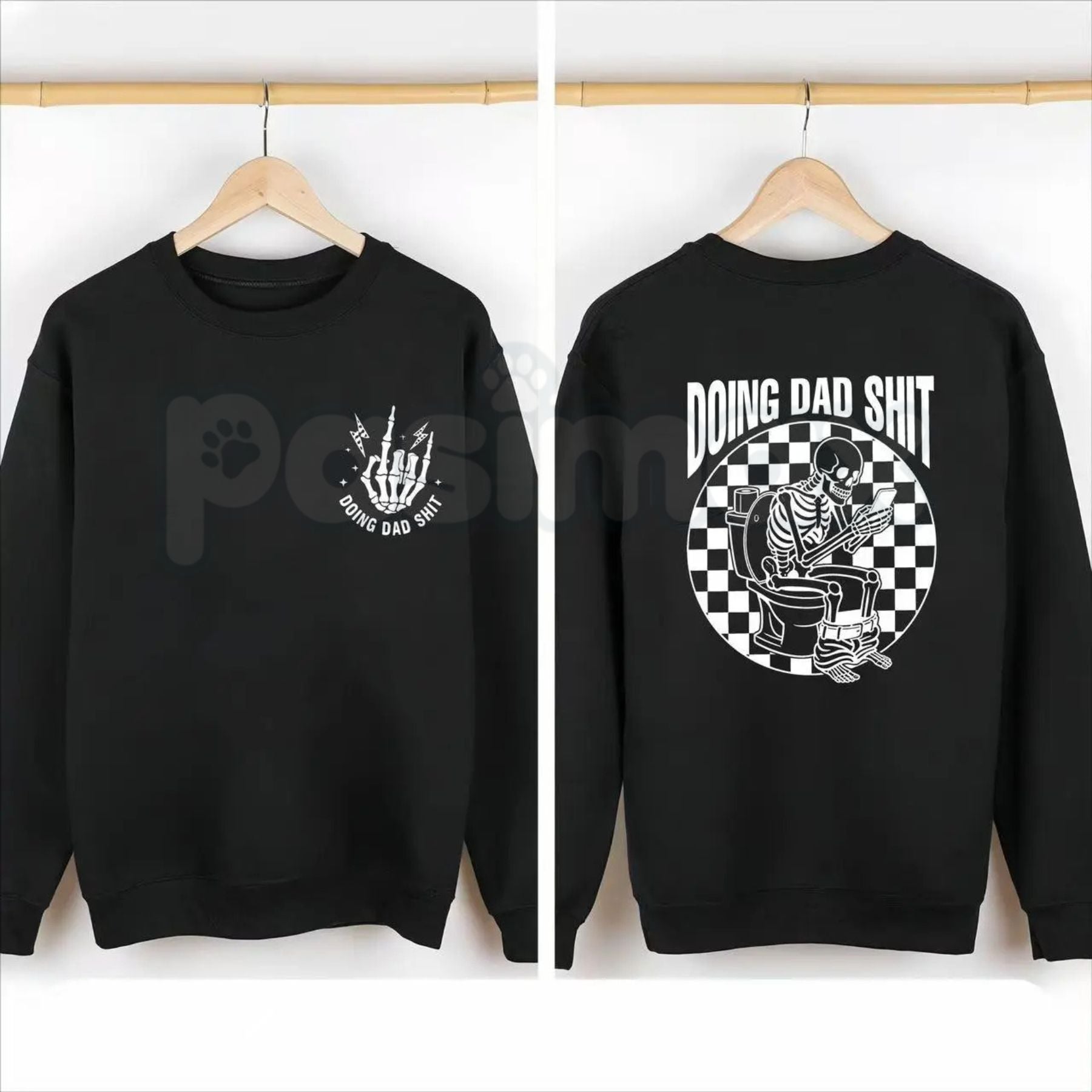 Doing Dad Shit Shirt – Humorous Everyday Father Hoodie & Funny New Dad Gift Sweatshirt