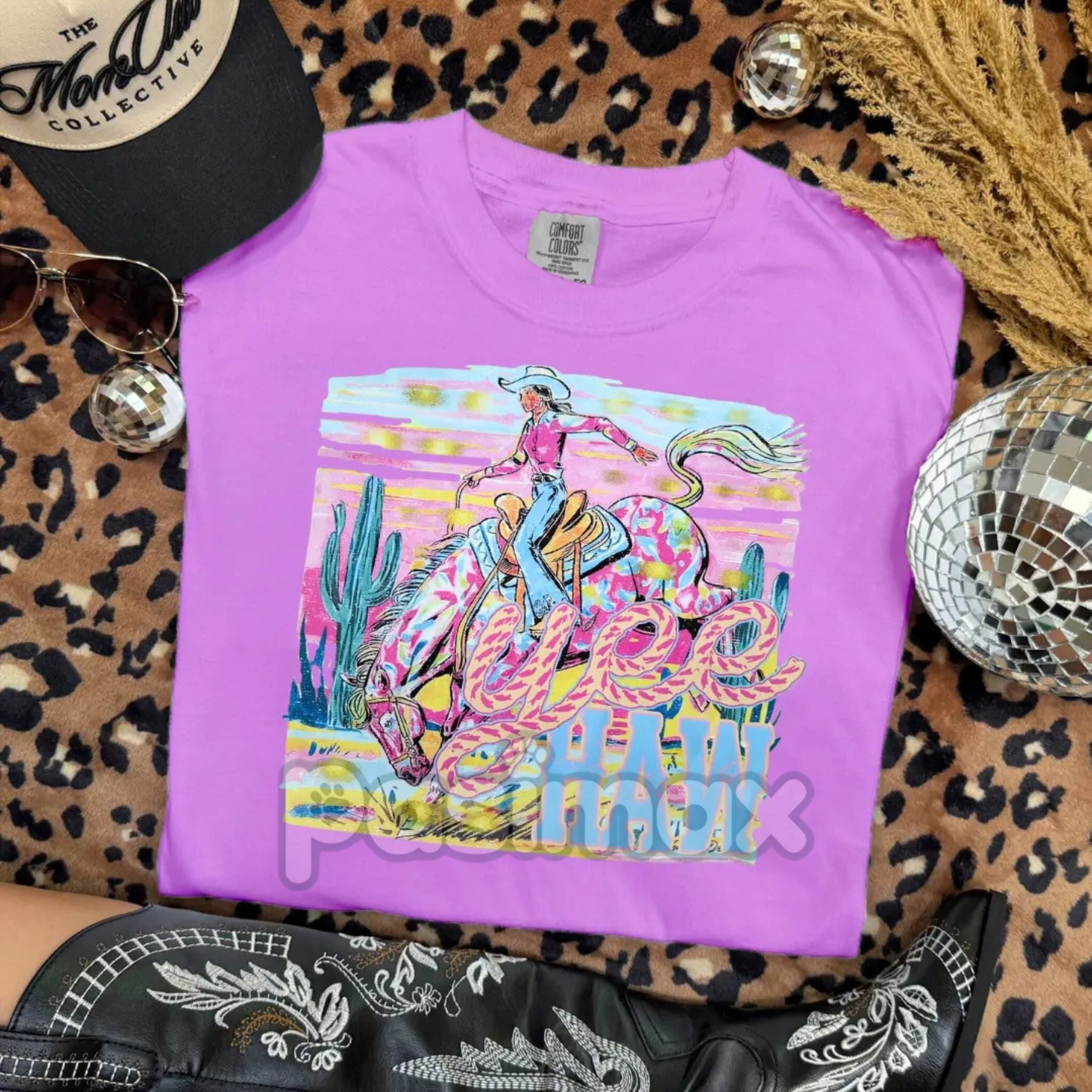 Pasimax YEE HAW Comfort Colors T-shirt — lifestyle context