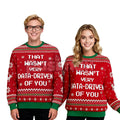 Pasimax Classic Geek Style Ugly Christmas Sweater – Cozy Crew Neck Knit Jumper, Perfect Holiday Gift for Men & Women — detail