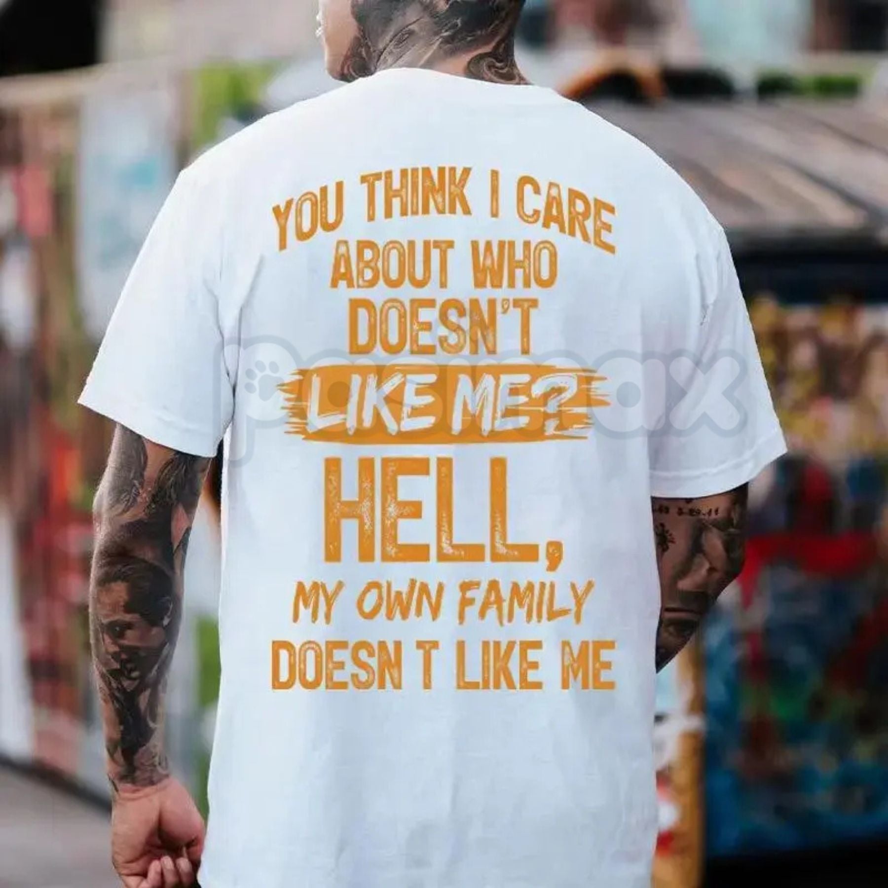 "My Own Family Doesn't Like Me" Funny T-Shirt – Sarcastic Brutal Honesty Graphic Tee, Remastered Heavy Cotton Witty Men's Top, Soft Lived-In Relatable Humor Shirt, Made in USA