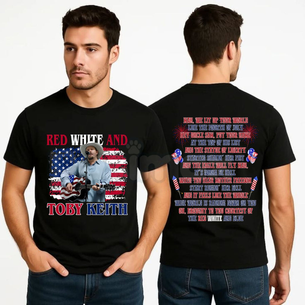 Pasimax Toby Keith "Courtesy of the Red, White, and Blue" T-Shirt — lifestyle context