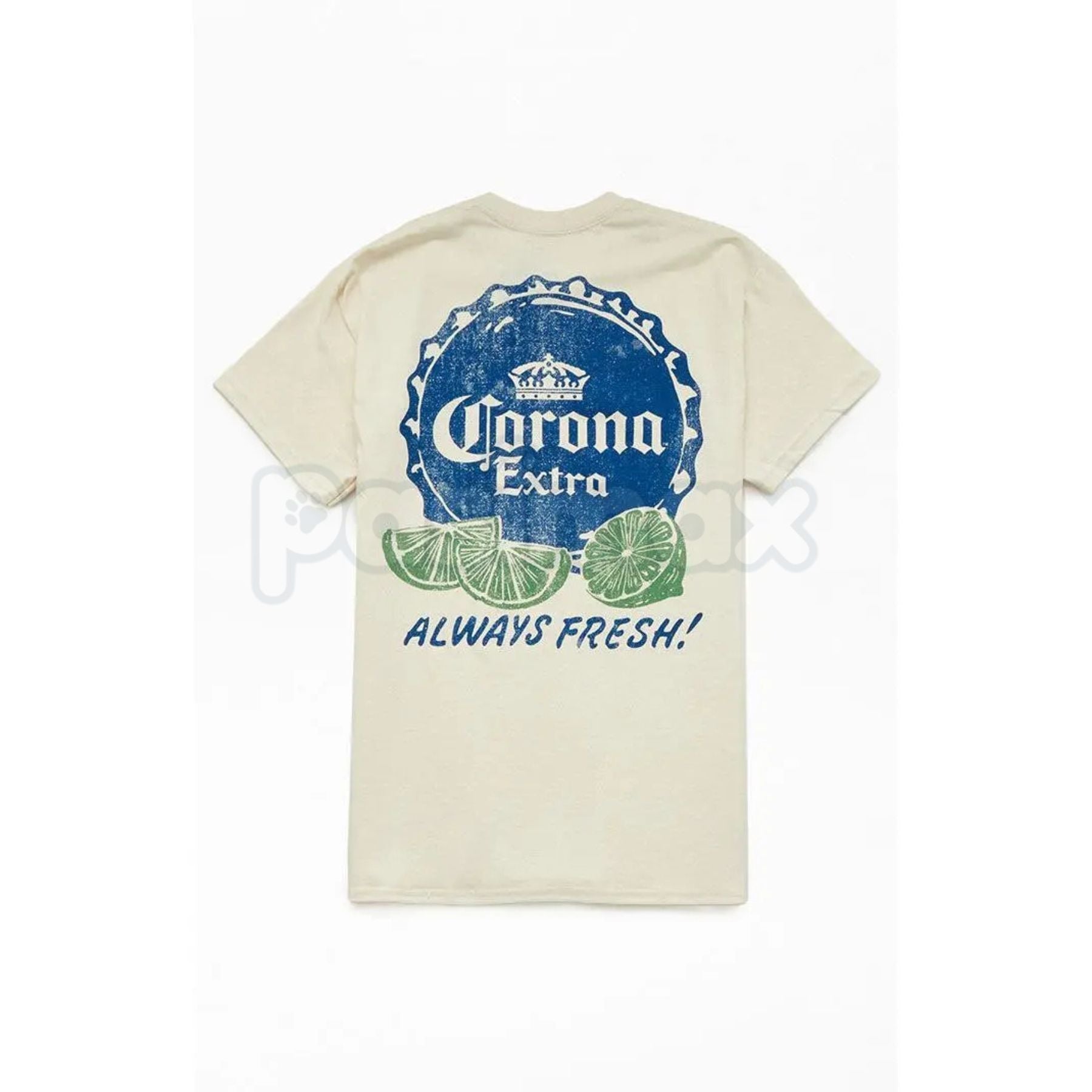 Pasimax Corona Extra Official T-Shirt by PacSun - Men's Fresh Logo Beach Tee, Crisp Standard Fit Casual Top, Premium Summer A