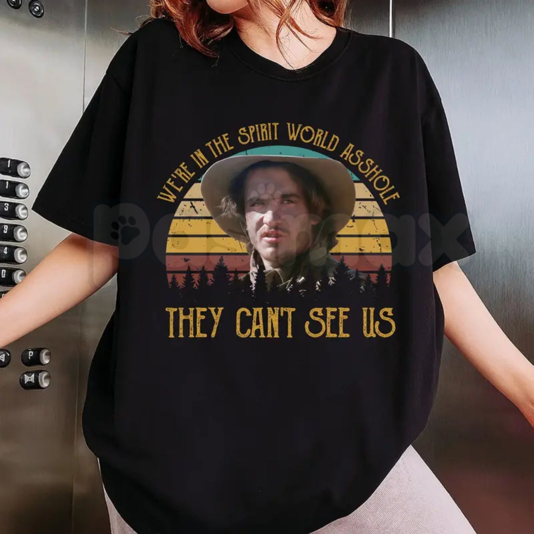 Pasimax "We're in the Spirit World" T-Shirt - Vintage Young Guns Quote Tee, 80s Movie Nostalgia Apparel, Billy the Kid Wester