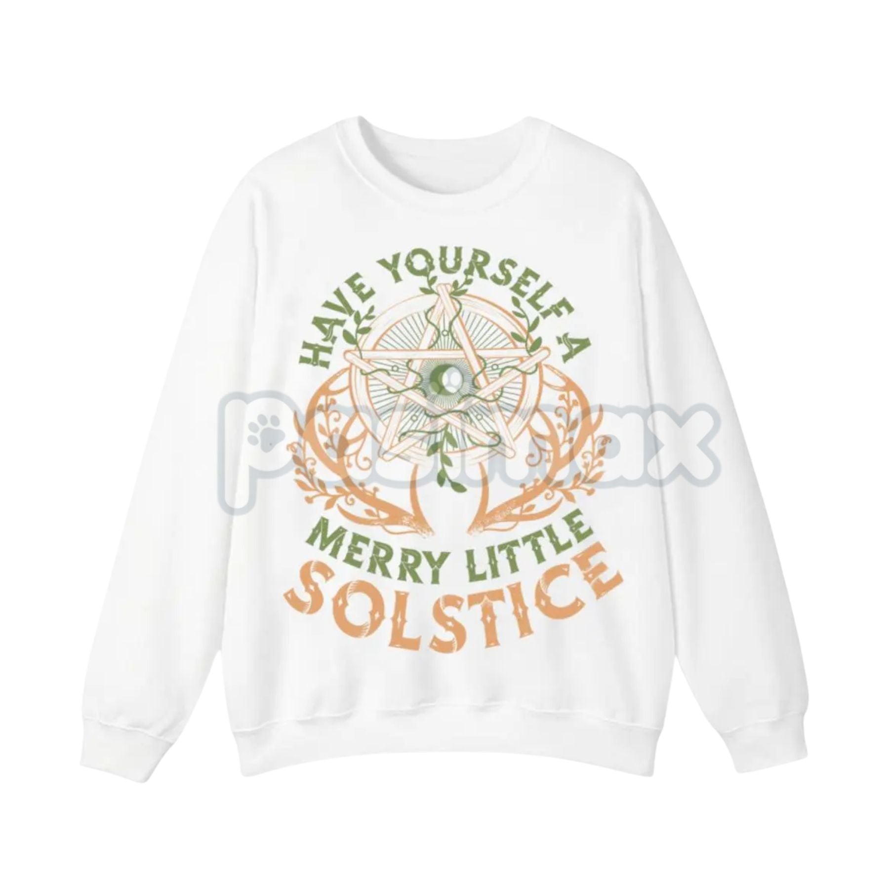 Pasimax Rustic Yule Winter Solstice Sweatshirt | Folklore Nature Pine Tree Jumper | Deep Winter Cozy Seasonal Crewneck — life