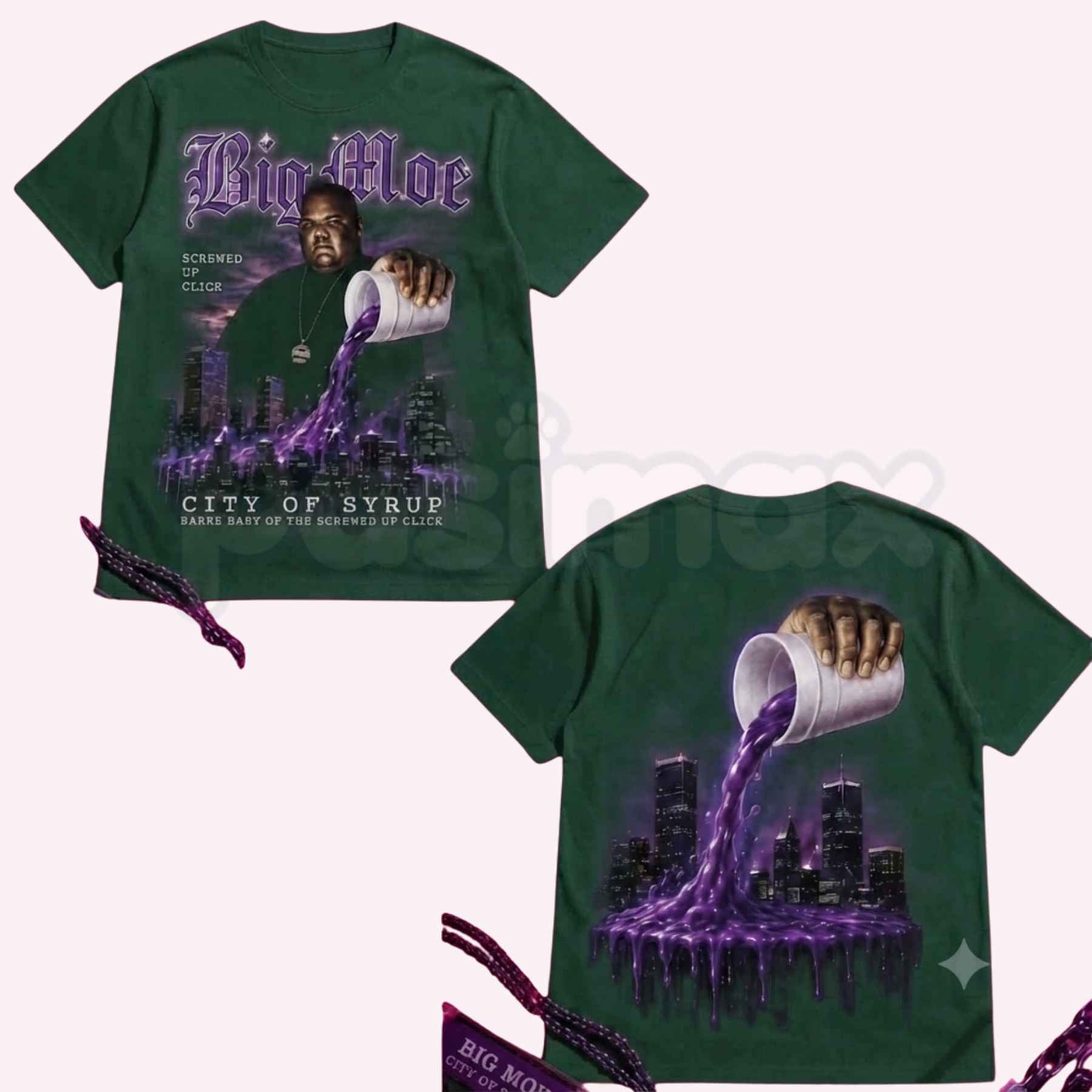 Big Moe Heavy Cotton Unisex Graphic T-Shirt – Houston Texas Screwed Up Click DJ Screw Tee, Vintage 713 Rap Crewneck Streetwear T-Shirt